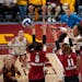 Gophers outside hitter Taylor Landfair, shown going for a kill against Wisconsin earlier this season, led the Big Ten in kills and points per set.