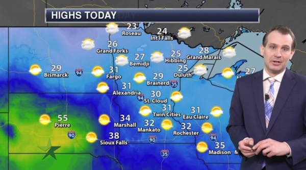 Morning forecast: Windy with rebounding temps; high 31