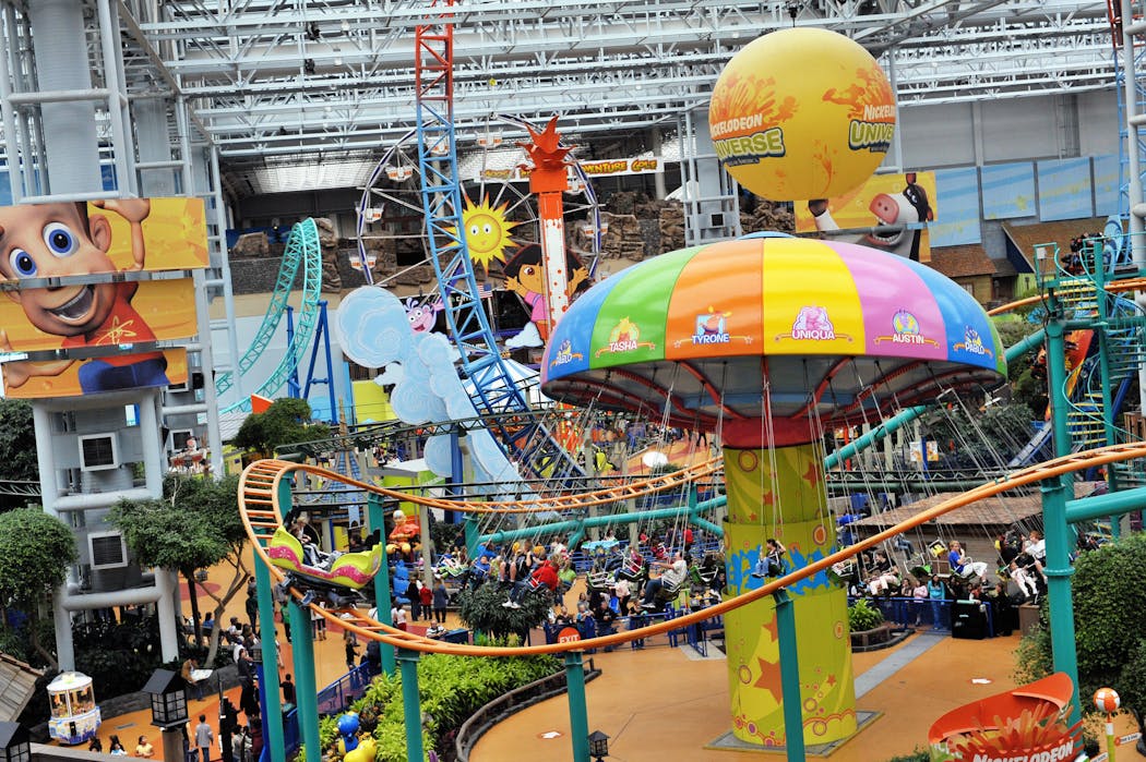 Nickelodeon Universe at the Mall of America is one of the world's largest indoor theme parks.