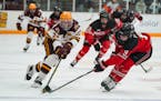 Abbey Boreen scored her 100th career point for the Gophers on Friday night.