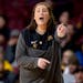 Gophers head coach Lindsay Whalen shouted instructions during a game earlier this season at Williams Arena. 