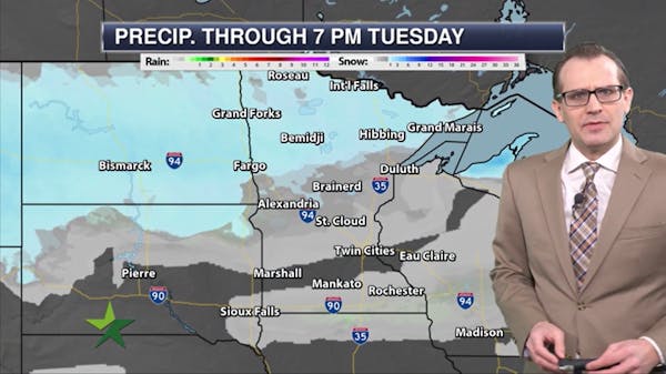 Afternoon forecast: Cold and sunny, high 27