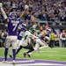 Vikings safety Camryn Bynum intercepted a pass intended for Jets wide receiver Corey Davis to end  Sunday’s game at U.S. Bank Stadium.