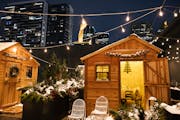 Nordic Village at the Four Seasons’ Riva Terrace includes cedar cabins available for four-course dinners.