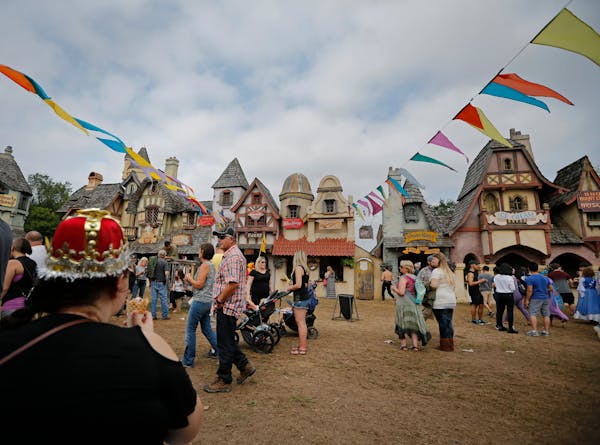 The Minnesota Renaissance Festival draws large crowds to its Scott County location each year. 