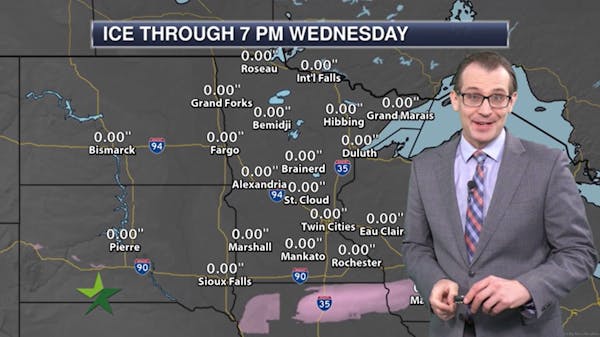Afternoon forecast: Snow chance this week, high 28