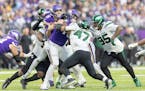 The Jets pass rush caught up to Vikings quarterback Kirk Cousins several times in the third quarter Sunday.