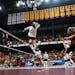 Gophers outside hitter Jenna Wenaas went up on the attack against Southeastern Louisiana in the first round of the NCAA tournament last weekend.