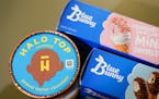 Blue Bunny and Halo Top brand ice cream products are seen in Englewood, N.J., The Italian confection company Ferrero Group announced Wednesday that it