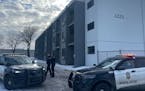 A woman was shot to death in this apartment building Thursday in Minneapolis.