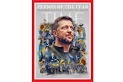 Volodymyr Zelenskyy, Time's 'Person of the Year,' channels Chaplin as much as Churchill