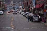 A stretch of Main Street in Stillwater on Monday afternoon.
