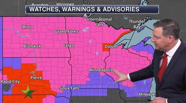 Morning forecast: Heaviest snow this morning in Twin Cities; 34 high