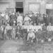 Boarders posed in front of the Elanto Boarding House, a Finnish business, on the Mesabi Range in the early 1900s.