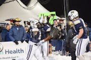 Montana State wide receiver Ravi Alston, middle, a former St. John’s standout, celebrated a touchdown during the quarterfinal victory against Willia