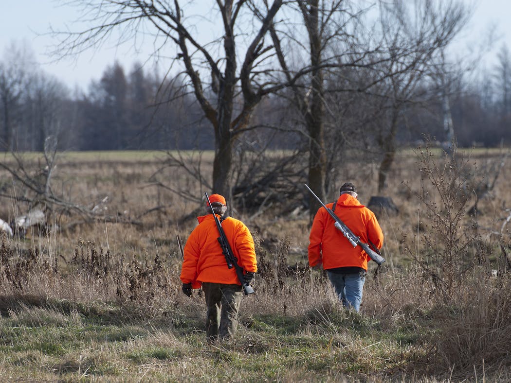 Deer hunting in Minnesota.