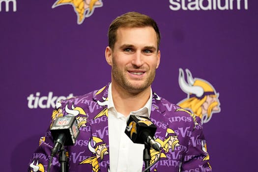 Vikings quarterback Kirk Cousins’ wife chose this jacket for him to wear Saturday. He was skeptical. 
