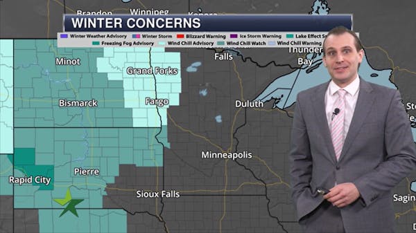Afternoon forecast: Cold weather week, high  9