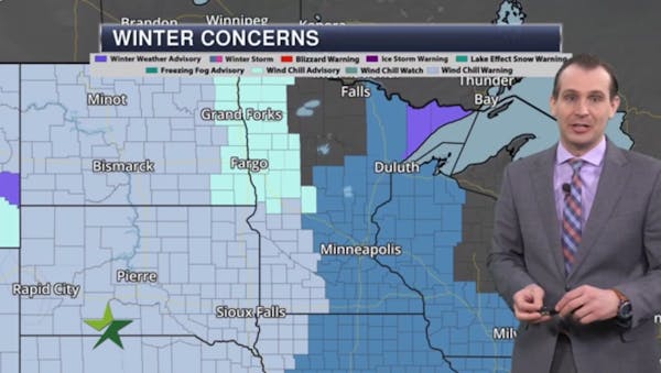 Morning forecast: Cold today, high 4 above; snow Wednesday