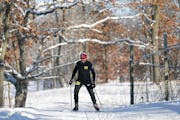 Odd Osland skis 4-5 times per week, here at Terrace Oaks Park  Tuesday, Dec. 20, 2022  in Burnsville, Minn. Odd Osland is an elite skiier who still co