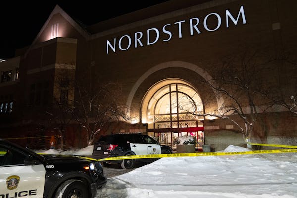 Officials lock down the west wing of the Mall of America after a shooting was reported in the first floor of Nordstrom.