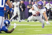 Justin Jefferson beat safety Jason Pinnock and the Giants for a fourth-quarter touchdown on Dec. 24. Vikings coach Kevin O’Connell called the route 