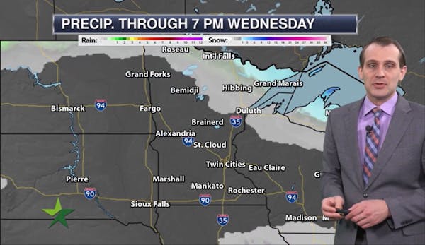 Afternoon forecast: Cold with light winds, high 9
