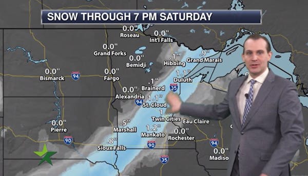 Morning forecast: Mid-30s with wintry mix later today