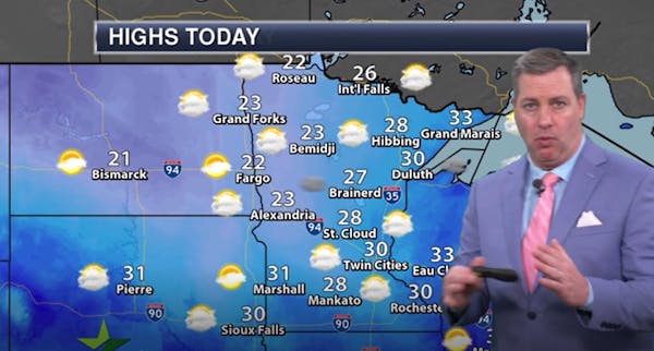 Morning forecast: Mild today; winter storm approaches