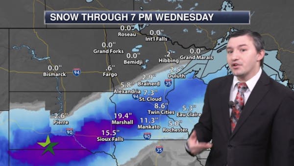 Morning forecast: Another big storm approaches; high 27