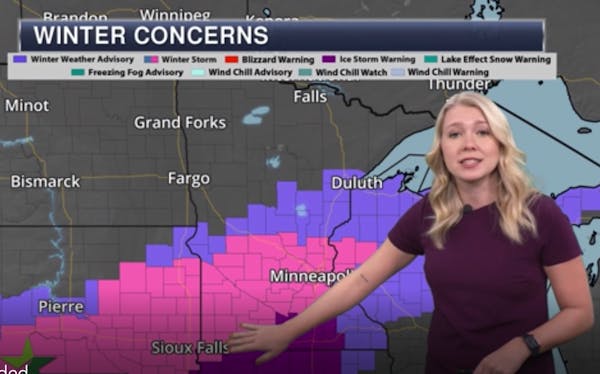 Forecast: Chance of snow and patchy freezing fog, then wintry mix likely