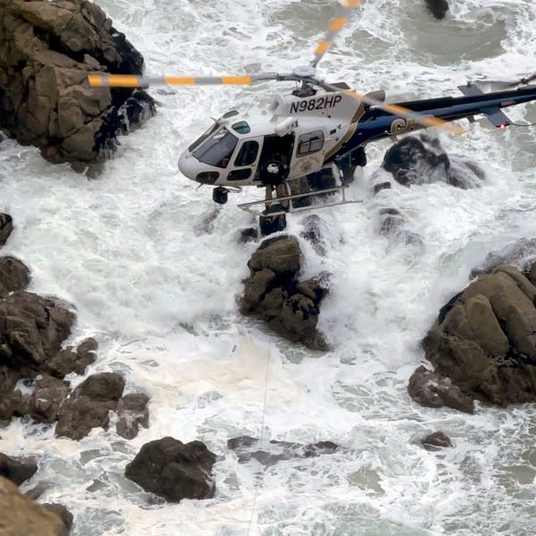4 alive in 'miracle' after car plunges off California cliff