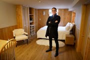 Real estate agent Bruce Erickson posed in an accessory dwelling unit in the lower level of a northeast Minneapolis rambler on Dec. 12. Having a “bui