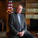 Outgoing Hennepin County Attorney Mike Freeman sits for a portrait on Dec. 28 in his nearly vacated office at the Hennepin County Government Center in