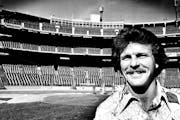 Bill Campbell took a last look around Met Stadium in 1976 before leaving the Twins as a free agent.