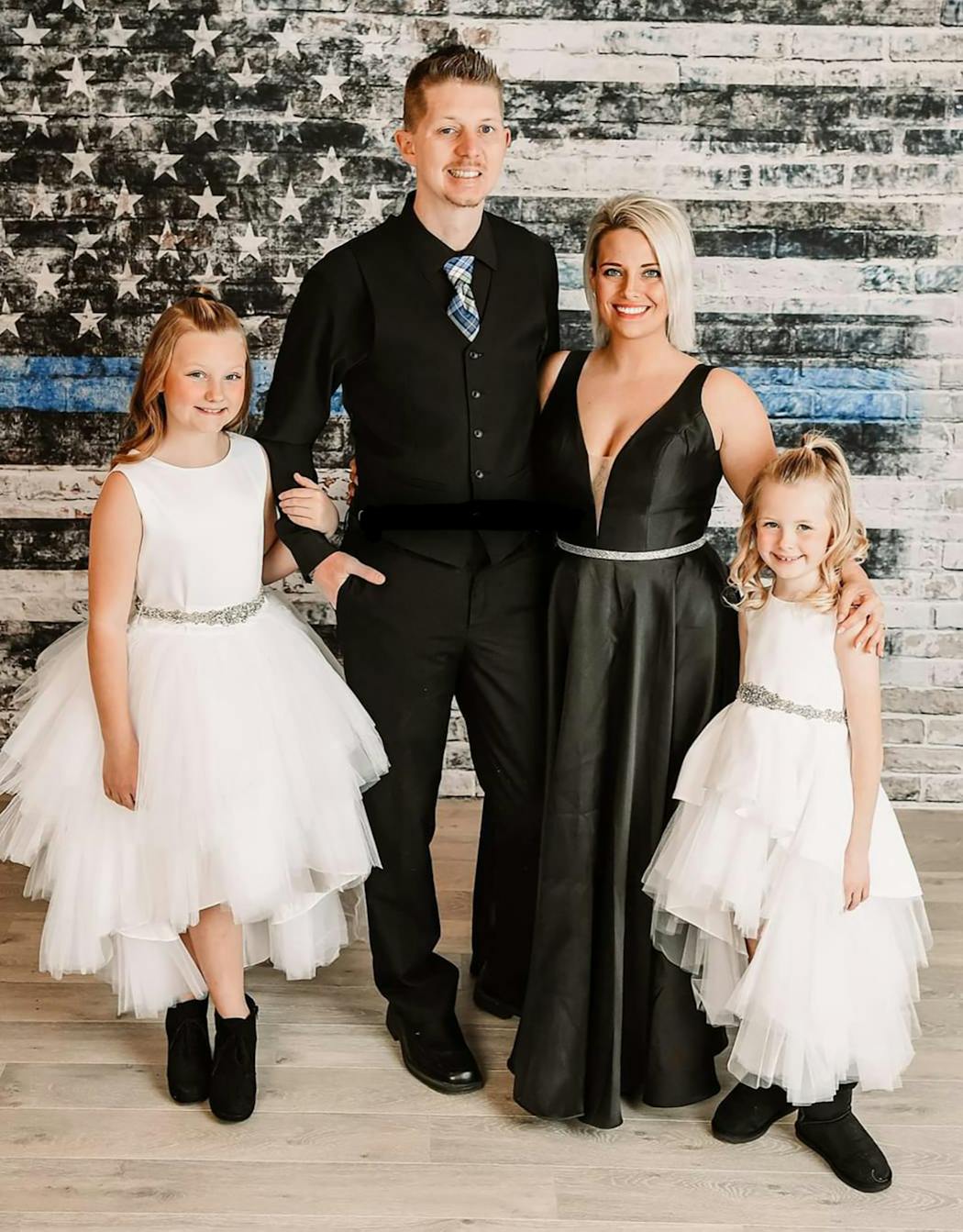 Arik and Megan Matson with their daughters, Audrina, left, and Maklynn.