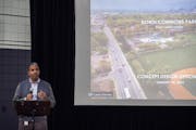 Minneapolis Parks and Recreation Board Superintendent Al Bangoura talked Tuesday with community members about North Commons Park renovation plans.