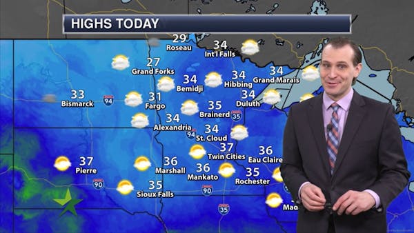 Morning forecast: Dry and breezy, high 37
