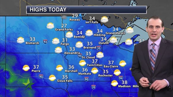 Afternoon forecast: Warmer and breezy, high 37