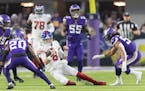 Giants quarterback Daniel Jones rushed for 78 yards on 17 carries on Sunday against a porous Vikings defense that struggled all season.