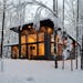The 1,100-square-foot Owl Ridge Cabin sits on a 10-acre wooded lot near Wausau, Wis.
