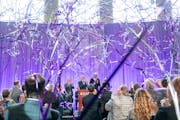 Confetti flew at an event Tuesday at the Anderson Student Center at the University of St. Thomas in St. Paul announcing a $75 million gift by Lee and 