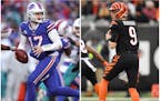 Sunday’s NFL playoffs feature a second chance at the Josh Allen vs. Joe Burrow quarterback matchup.