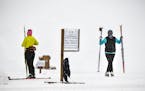 Cross-country skiers find their satisfaction at Wirth Park.