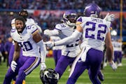 The Vikings celebrated a touchdown during their win over Buffalo in November.