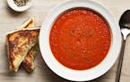 Tomato soup and grilled cheese: Yum.