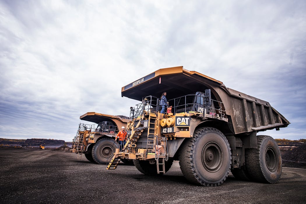 A mining haul truck photographed at U.S. Steel's Keetac plant in 2022.