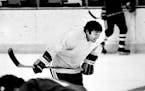 Bill Butters during North Stars training camp in 1978.
