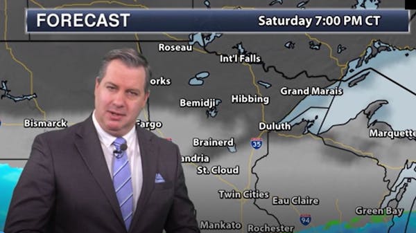 Evening forecast: Low of -2; cloudy and bitterly cold