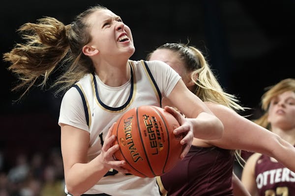 Providence Academy guard Maddyn Greenway, shown during the 2022 Class 2A title game, scored 41 points on Saturday to lead her team past Hopkins.
